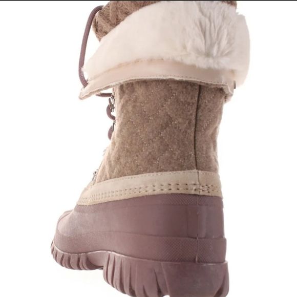 NWB Skechers Windom-Pretty Winter Natural/Purple Snow Boots - Picture 3 of 9